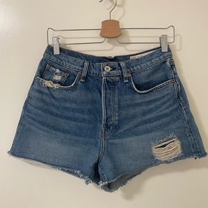 Rag & Bone denim Maya high rise shorts